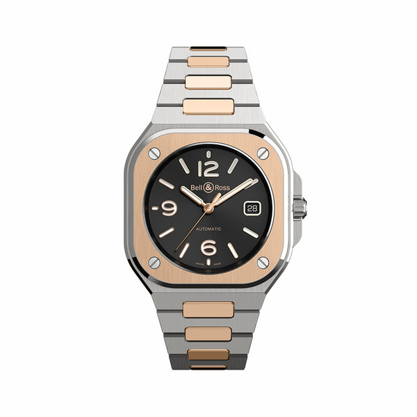 Bell & Ross 柏萊士 BR 05 BLACK STEEL & GOLD 半金款
