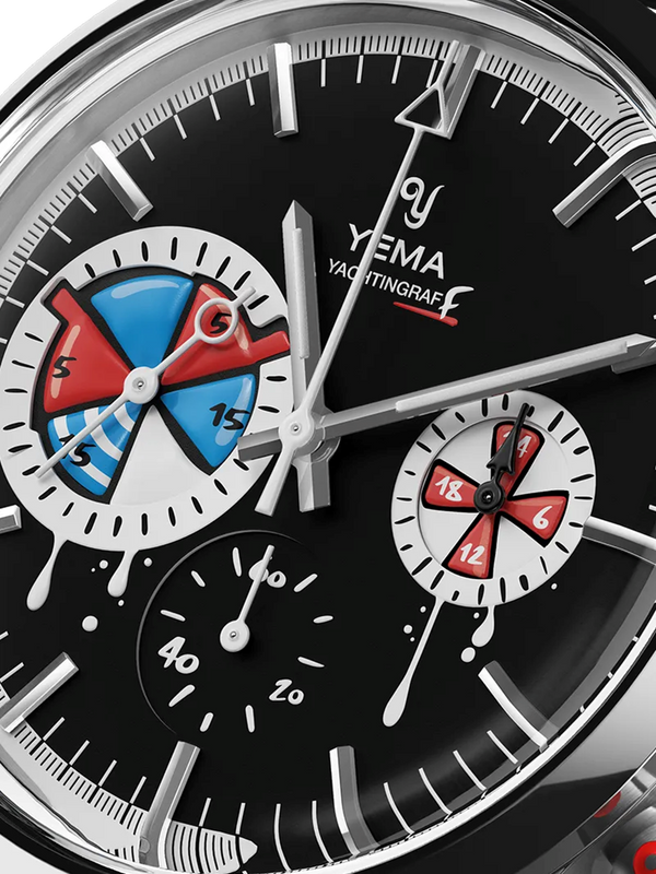 YEMA 野馬 Yachtingraff seconde / seconde/ 聯名機械石英混合機芯腕錶 39mm YMHF1588-ATPS