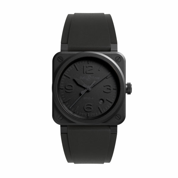 Bell & Ross 柏萊士 BR 03 PHANTOM 黑色陶瓷自動腕錶 41mm