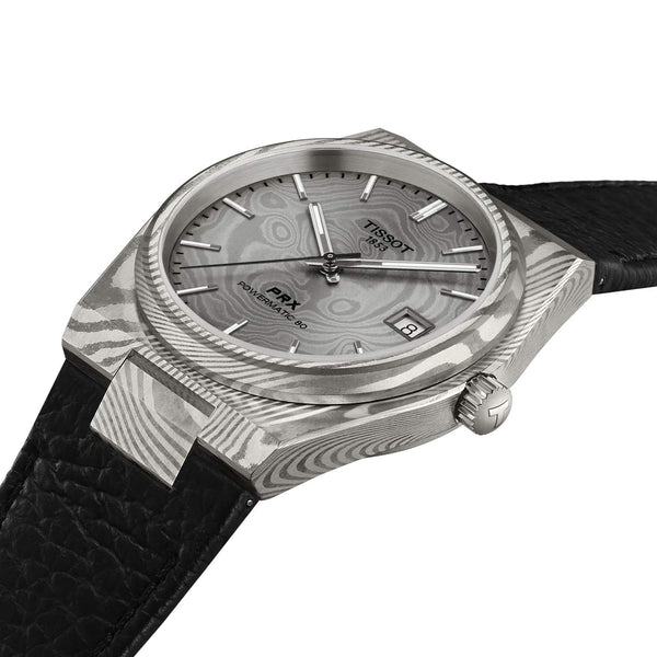 TISSOT 天梭 PRX系列 Powermatic 80 大馬士革剛自動款 38mm T1378079608100