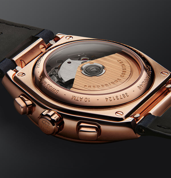 Frederique Constant 康斯登 HIGHLIFE 熊貓PVD玫瑰金計時碼錶機械腕錶 41mm FC-391NS4NH4