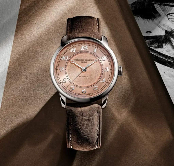 Frederique Constant 康斯登 Classics Premiere系列鮭魚面盤歐洲限定腕錶 38mm FC-301SAL3B6