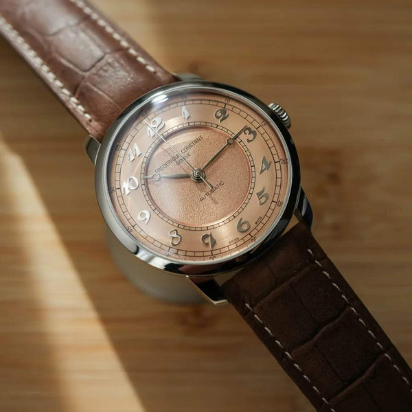 Frederique Constant 康斯登 Classics Premiere系列鮭魚面盤歐洲限定腕錶 38mm FC-301SAL3B6