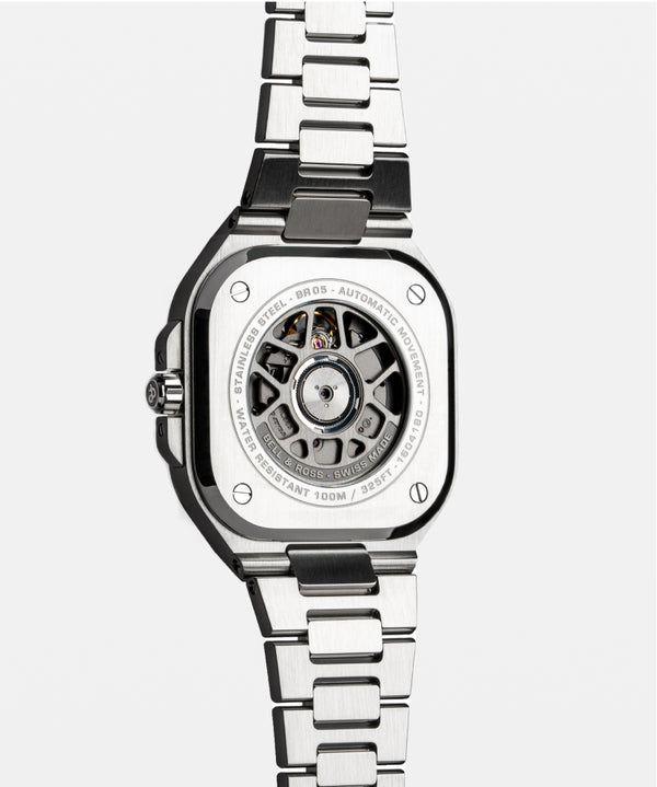 Bell & Ross 柏萊士 BR-05 GMT 兩地時區 Sky Blue 天空藍機械腕錶 41mm BR05G-PB-ST/SST