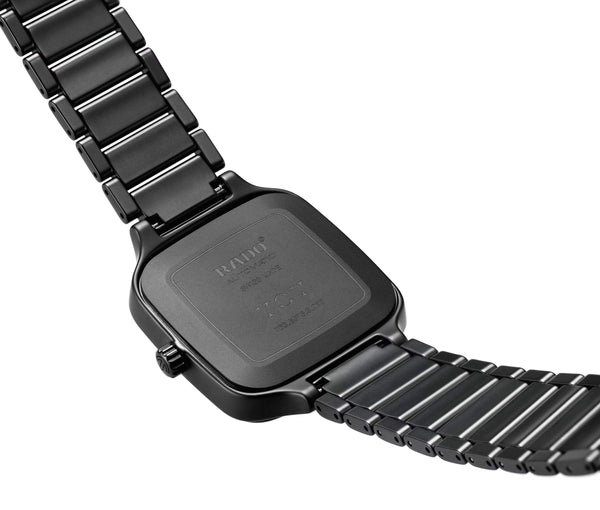 RADO 雷達錶 TRUE SQUARE Undigital 真系列方形陶瓷自動機械腕錶 38mm R27075152