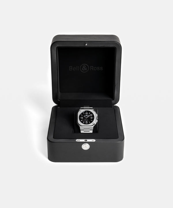 Bell & Ross 柏萊士 BR-05 Black Steel 黑色錶盤時尚機械錶 36mm BR05A-S-BL-ST/SST