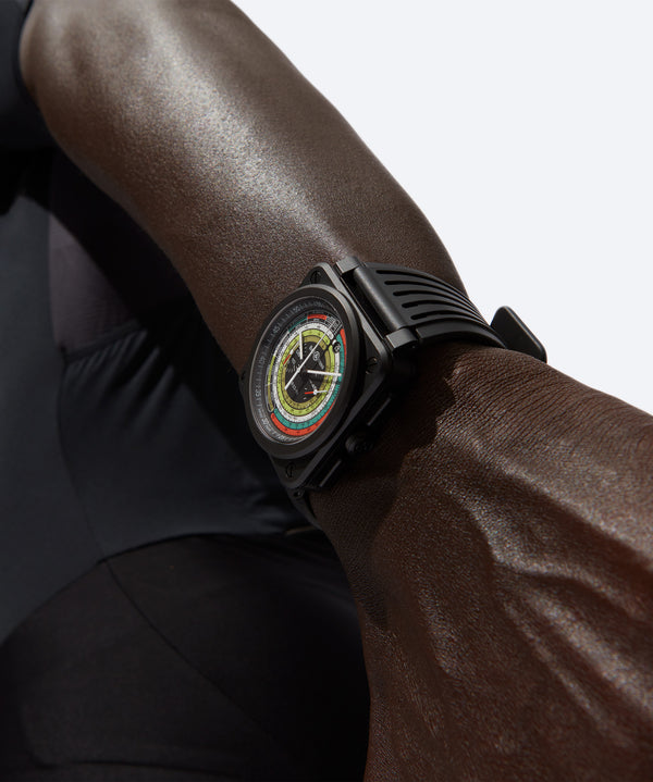 Bell & Ross 柏萊士 BR-03 MULTIMETER 多功能計時機械陶瓷腕錶 42mm BR0394-SW-CE/SRB