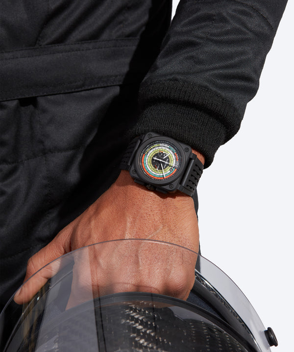 Bell & Ross 柏萊士 BR-03 MULTIMETER 多功能計時機械陶瓷腕錶 42mm BR0394-SW-CE/SRB