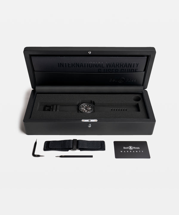 Bell & Ross 柏萊士 BR-03 Skeleton Black Ceramic 鏤空陶瓷自動腕錶 41mm BR03A-BL-SKCE/SRB