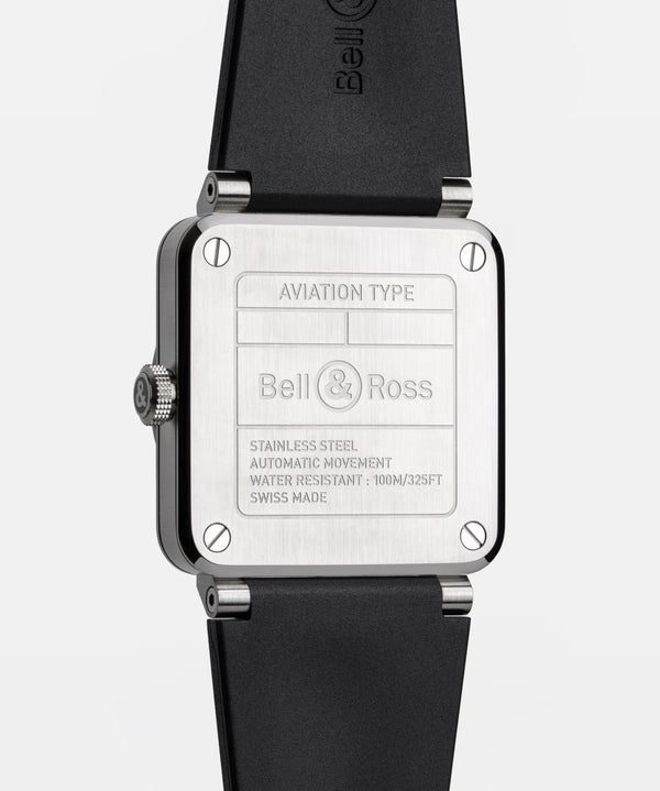 Bell & Ross 柏萊士 BR-03 Skeleton Grey Steel 鏤空不鏽鋼自動限量腕錶 41mm BR03A-GR-SKST/SRB