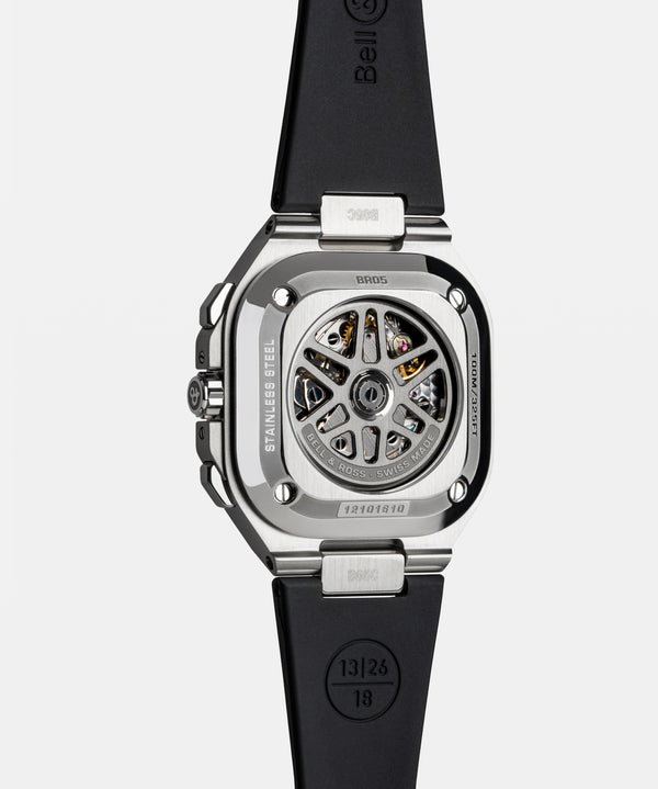 Bell & Ross 柏萊士 BR-05 Chrono Black Steel 計時機械腕錶 42mm BR05C-BLC-ST/SRB