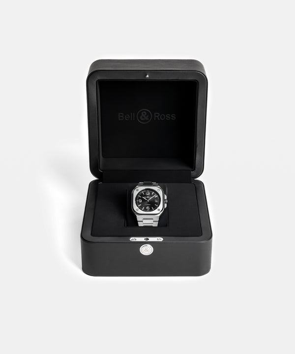 Bell & Ross 柏萊士 BR-05 BLACK STEEL 不鏽鋼機械腕錶 40mm BR05A-BL-ST/SST - 新萬國鐘錶