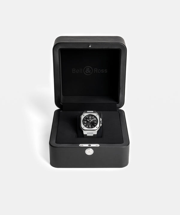 Bell & Ross 柏萊士 BR-05 BLACK STEEL 不鏽鋼機械腕錶 40mm BR05A-BL-ST/SRB - 新萬國鐘錶