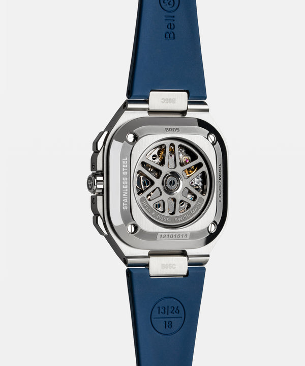 Bell & Ross 柏萊士 BR-05 Chrono Blue Steel 計時機械腕錶 42mm BR05C-BLU-ST/SRB