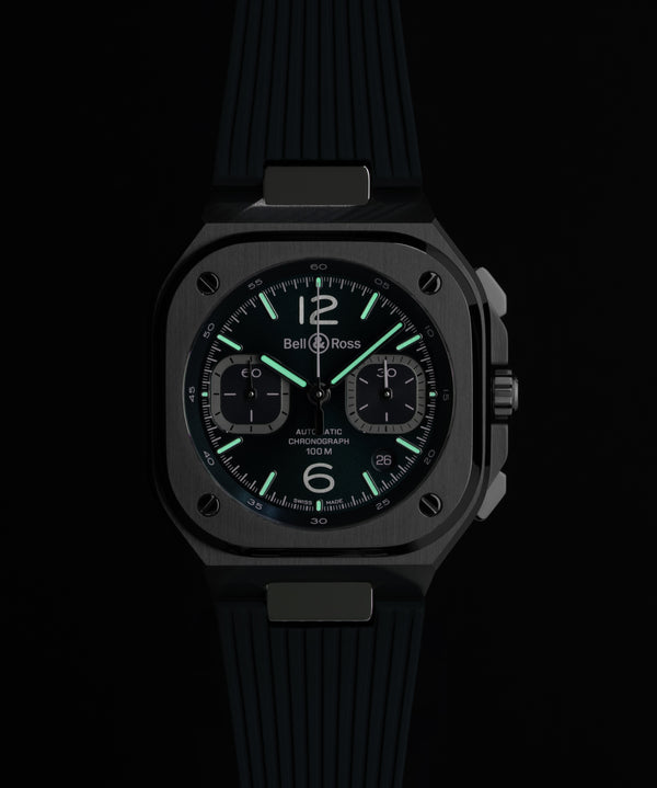 Bell & Ross 柏萊士 BR-05 Chrono Blue Steel 計時機械腕錶 42mm BR05C-BLU-ST/SRB