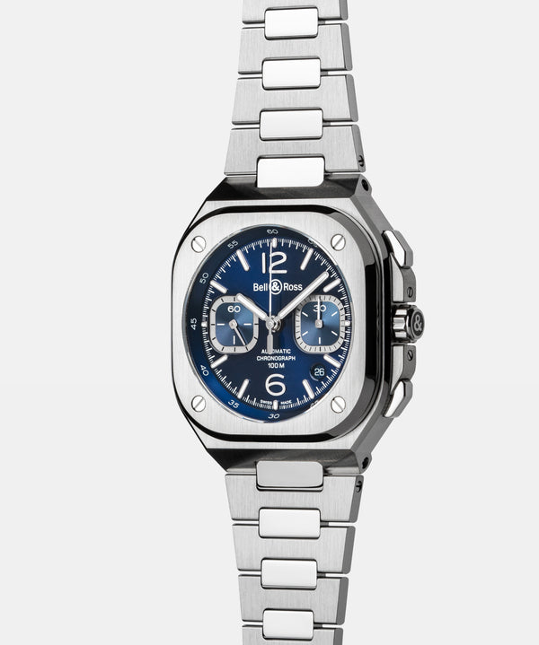 Bell & Ross 柏萊士 BR-05 Chrono Blue Steel 計時碼表 42mm BR05C-BLU-ST/SST