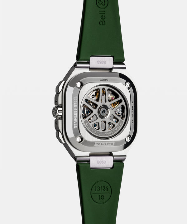 Bell & Ross 柏萊士 BR-05 Chrono Green Steel 綠面計時機械腕錶 42mm BR05C-GN-ST/SRB