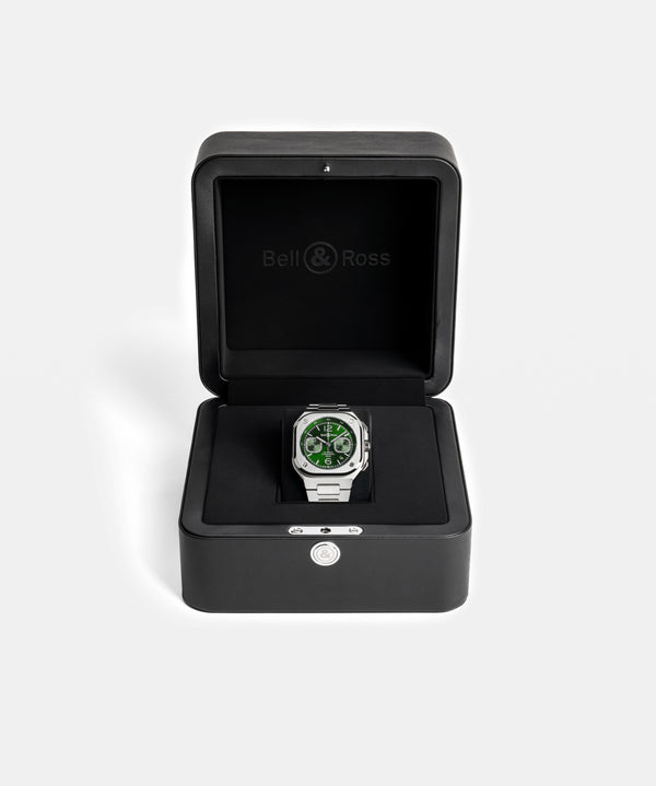 Bell & Ross 柏萊士 BR-05 Chrono Green Steel 綠面計時機械腕錶 42mm BR05C-GN-ST/SST