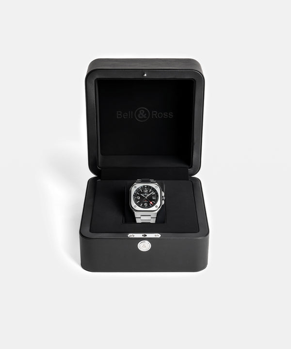 Bell & Ross 柏萊士 BR-05 GMT Black 兩地時區機械時尚腕錶 41mm BR05G-BL-ST/SST