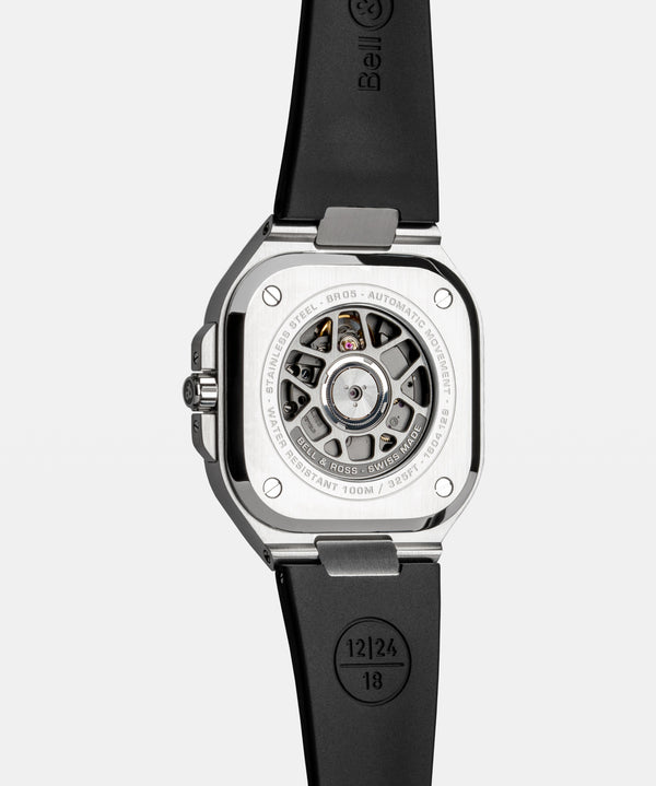 Bell & Ross 柏萊士 BR-05 GMT 兩地時區時尚機械腕錶 41mm BR05G-SI-ST/SRB