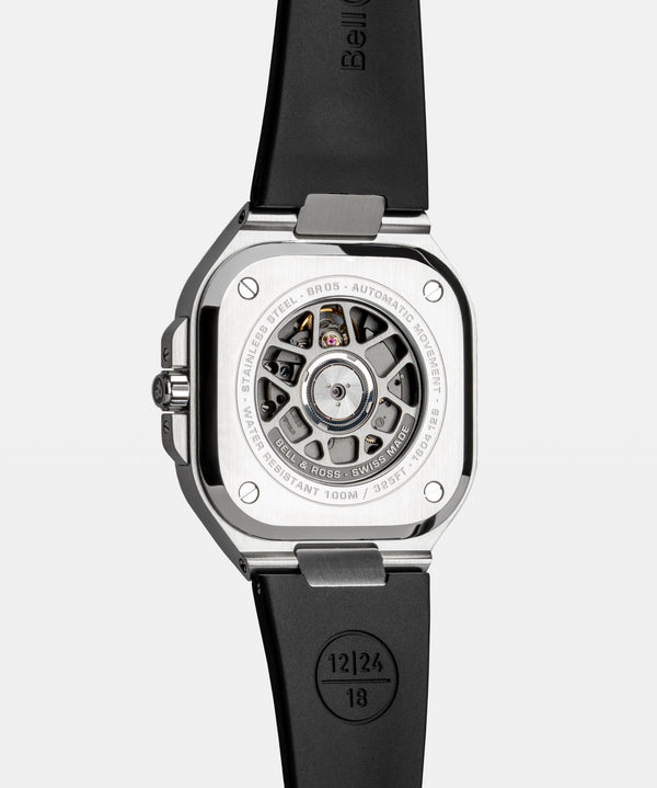 Bell & Ross 柏萊士 BR-05 GMT Black 兩地時區機械時尚腕錶 41mm BR05G-BL-ST/SRB