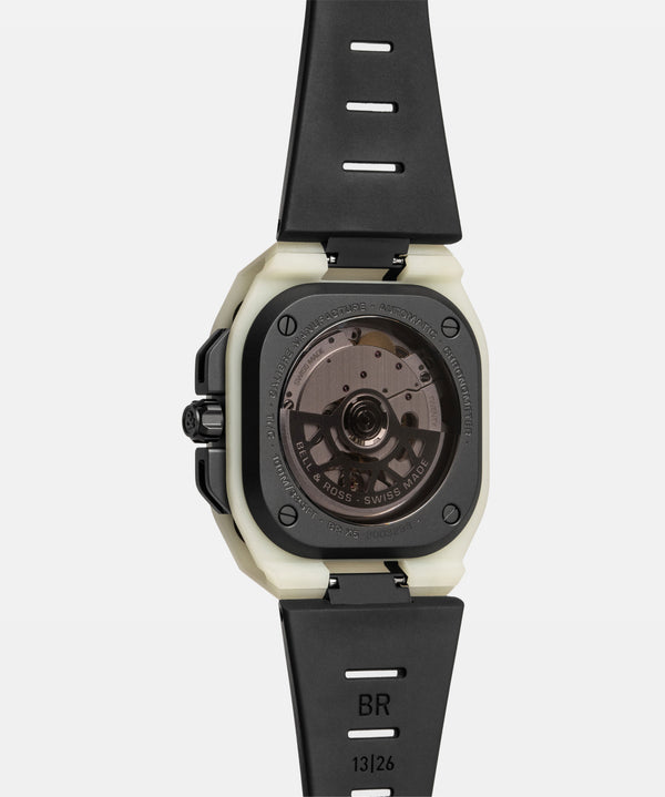 Bell & Ross 柏萊士 BR-X5 Green Lum BRX5 夜光錶殼腕錶 限量500支 41mm BRX5R-LUM-TC/SRB