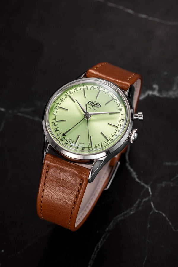 VULCAIN 窩路堅總統系列鬧鈴手上鍊腕錶 39mm 100173A90.BAC207