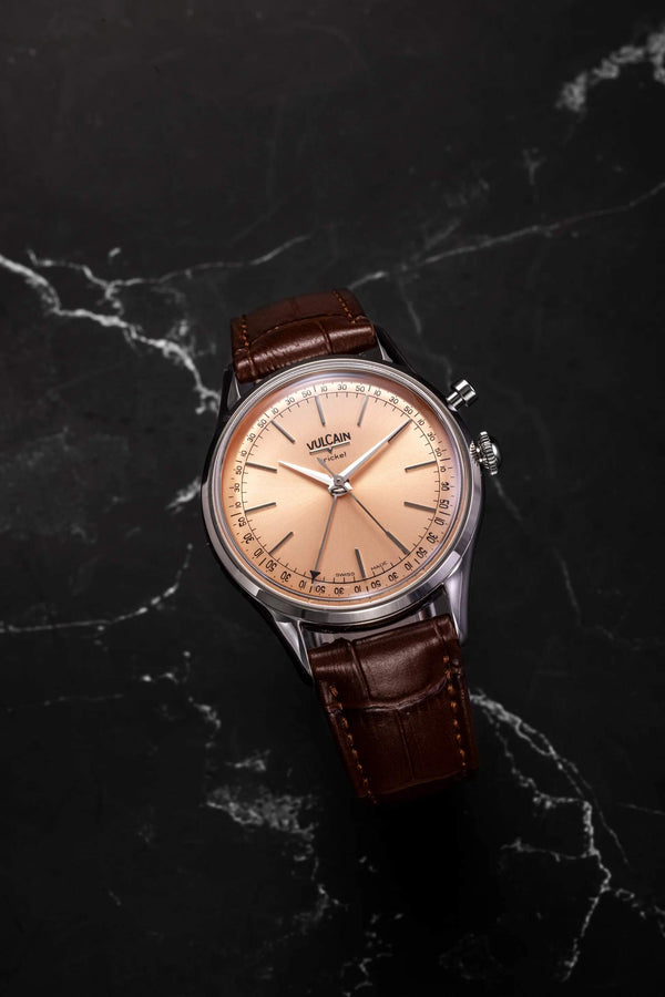 VULCAIN 窩路堅總統系列鬧鈴手上鍊腕錶 39mm 100173A80.BAN248