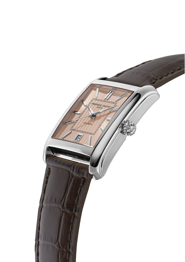 Frederique Constant 康斯登 Classics CARREE 方形典雅鮭魚面不銹鋼機械腕錶 42mm FC-303SAL4C6