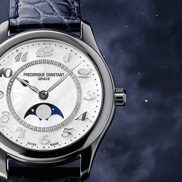 Frederique Constant 康斯登 Classics 系列優雅機械真鑽月相腕錶 36mm FC-331MPWD3B6