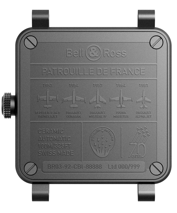 Bell & Ross 柏萊士 BR-03 法國巡邏兵飛行表演隊70週年特別版陶瓷機械錶 42mm BR0392-PAF7-CE/SCA