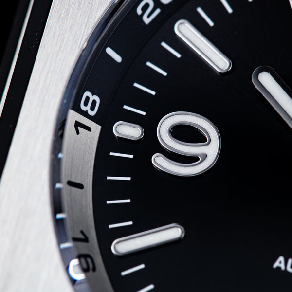 Bell & Ross 柏萊士 BR-05 GMT Black 兩地時區機械時尚腕錶 41mm BR05G-BL-ST/SRB