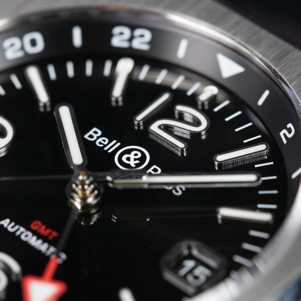 Bell & Ross 柏萊士 BR-05 GMT Black 兩地時區機械時尚腕錶 41mm BR05G-BL-ST/SST
