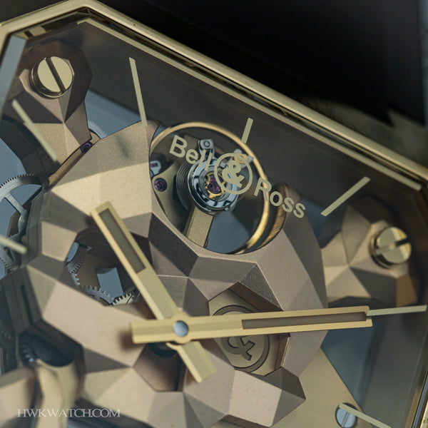 Bell & Ross 柏萊士 BR-01 CYBER SKULL Bronze 微笑骷顱青銅手上鏈自製機芯腕錶 45mm BR01-CSK-BR/SRB