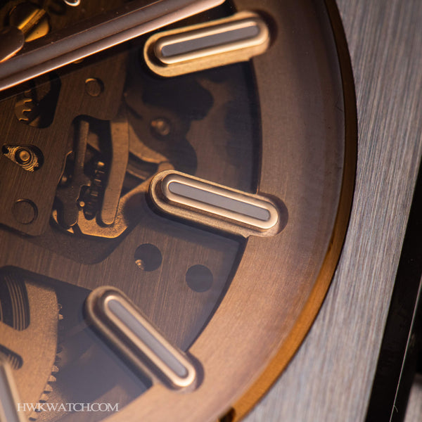 Bell & Ross 柏萊士 BR-05 SKELETON GOLDEN 鏤空金色透明錶盤機械腕錶 40mm BR05A-CH-SKST/SST