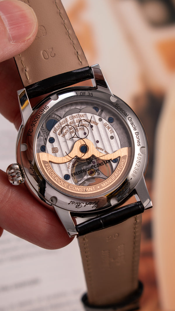 Frederique Constant 康斯登 Manufacture 自製機芯心跳甲骨文機械腕錶 39mm