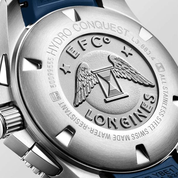 LONGINES 浪琴 HydroConquest 深海征服者系列浪鬼陶瓷潛水計時機械錶 43mm L38834969