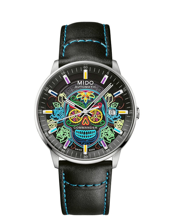 MIDO 美度 Commander 香榭系列 Gradient Catrines  墨西哥亡靈節特別版機械腕錶 40mm M0214071141104