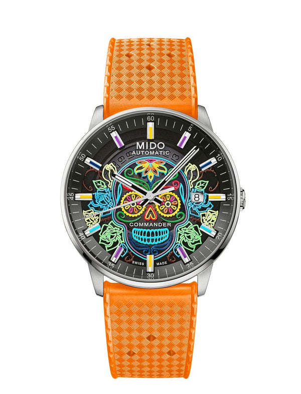 MIDO 美度 Commander 香榭系列 Gradient Catrines  墨西哥亡靈節特別版機械腕錶 40mm M0214071141104