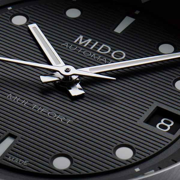 MIDO 美度 MULTIFORT 8 Two Crowns 先鋒系列雙錶冠八角形錶圈機械錶 40mm M0475071105100