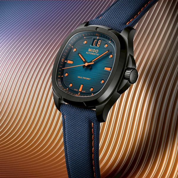 MIDO 美度 MULTIFORT 先鋒系列 TV Big Date 黑色PVD大日期窗腕錶 40mm M0495263704100