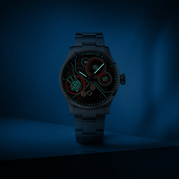 MIDO 美度 MULTIFORT 先鋒系列 Mechanical 手動上鍊腕錶 44mm M0386051106000