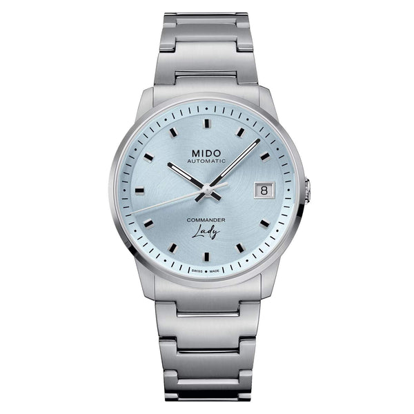 MIDO Commander 美度香榭系列水藍色機械腕錶 35mm M0212071104100