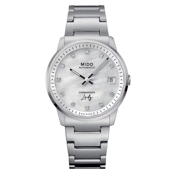 MIDO Commander 美度香榭系列鑽母貝機械腕錶 35mm M0212071110600