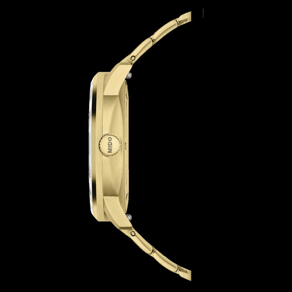 MIDO 美度 Commander 香榭系列金色PVD機械腕錶 35mm M0212073302100