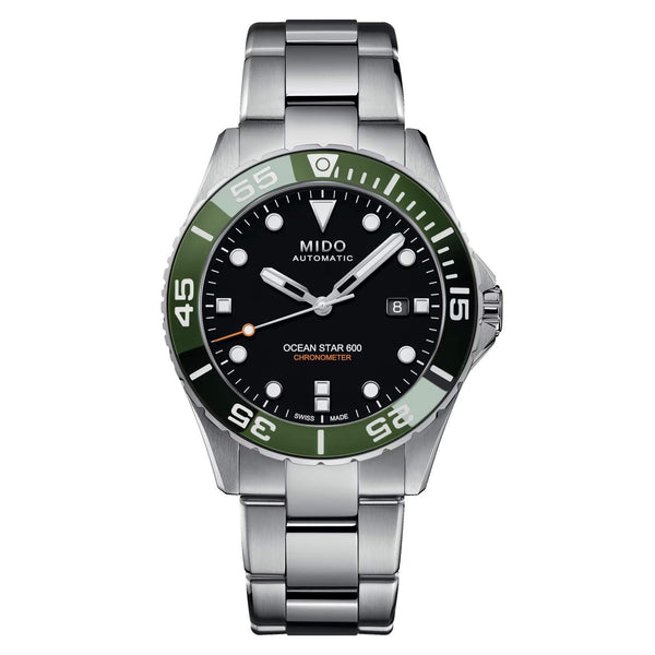 MIDO 美度 OCEAN STAR 海洋之星綠色陶瓷圈600米天文台認證 43.50mm M0266081105101