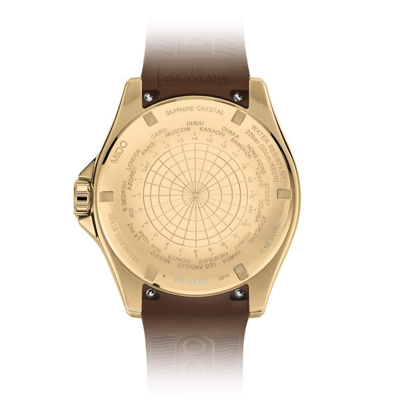 Mido 美度 Ocean Star 海洋之星 GMT 兩地時區陶瓷圈200米潛水機械錶 44mm M0266293729100