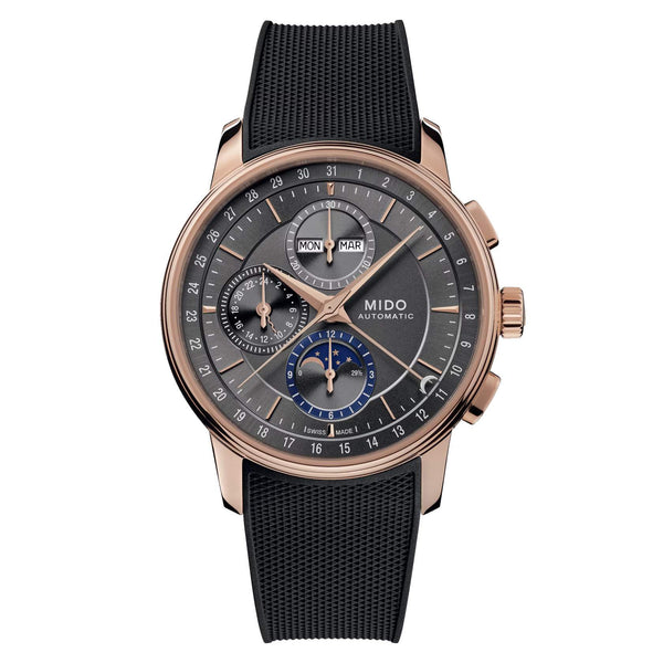 MIDO 美度 Baroncelli 永恆系列月相計時碼錶 42mm M0276253706100