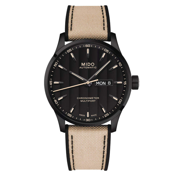 MIDO 美度 MULTIFORT 先鋒系列黑色PVD天文台認證腕錶 42mm M0384313705109 - 新萬國鐘錶