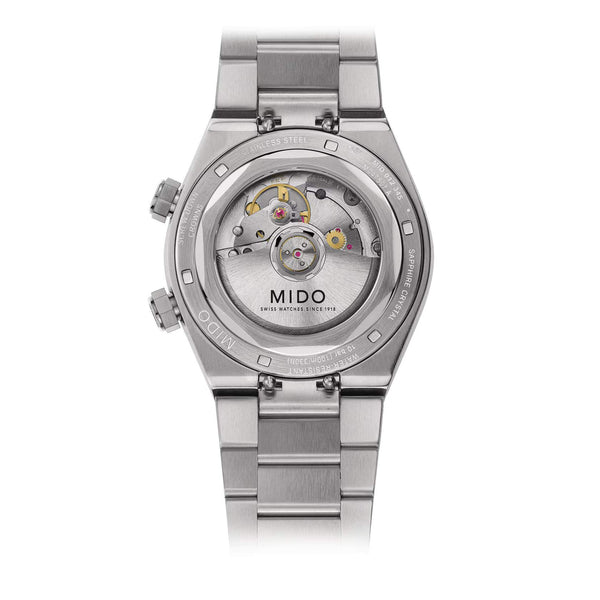 MIDO 美度 MULTIFORT 8 Two Crowns 先鋒系列雙錶冠八角形錶圈機械錶 40mm M0475071108100